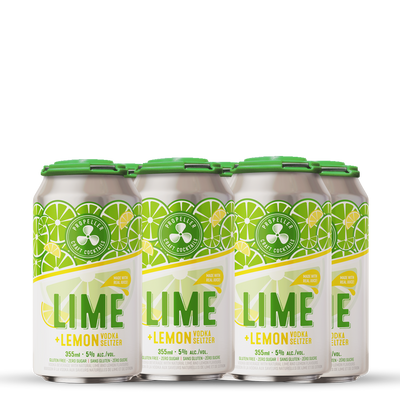 Lime + Lemon Vodka Soda - 6 Pack