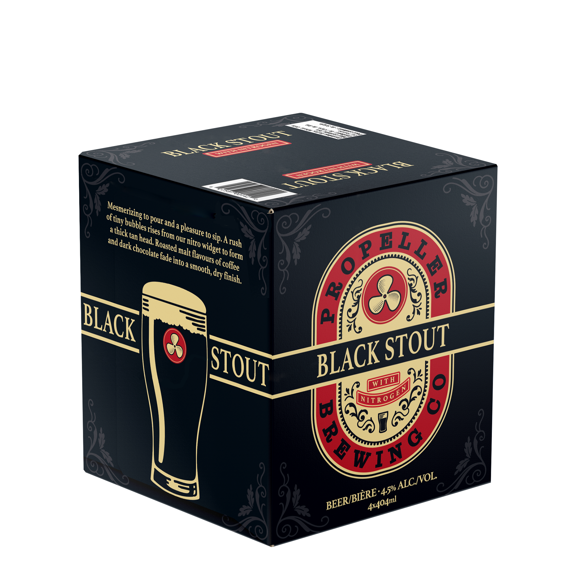 Black Stout with Nitrogen- 4 Pack