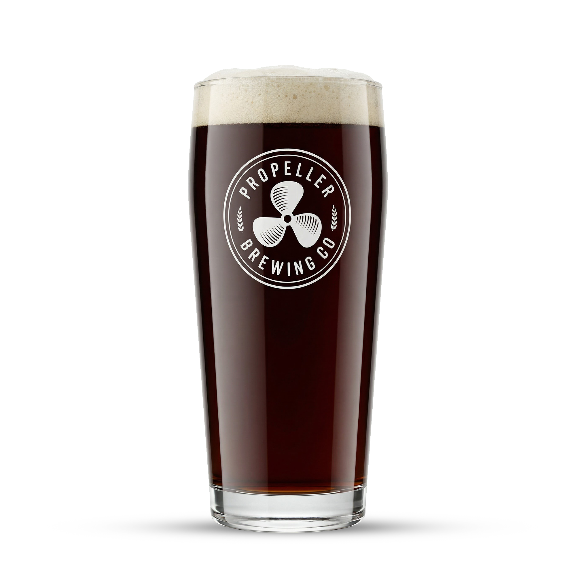 20oz Nucleated Pint Glass