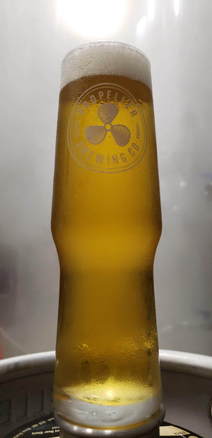 16oz Nucleated Kölsch Glass