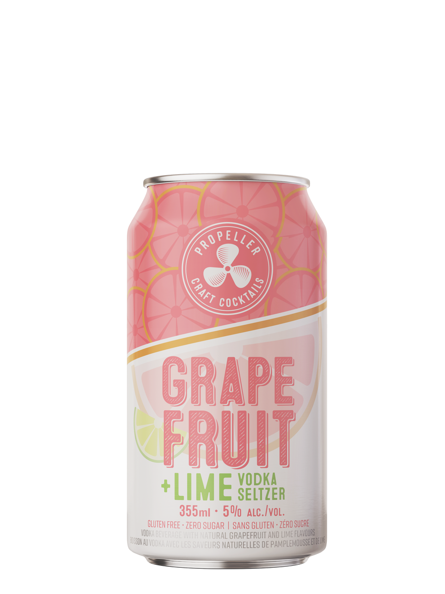 Grapefruit & Lime Vodka Soda 24 pack